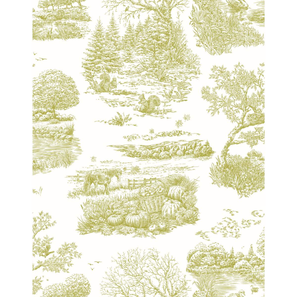 Ohpopsi Riches Of Nature Eve Toile - Olive