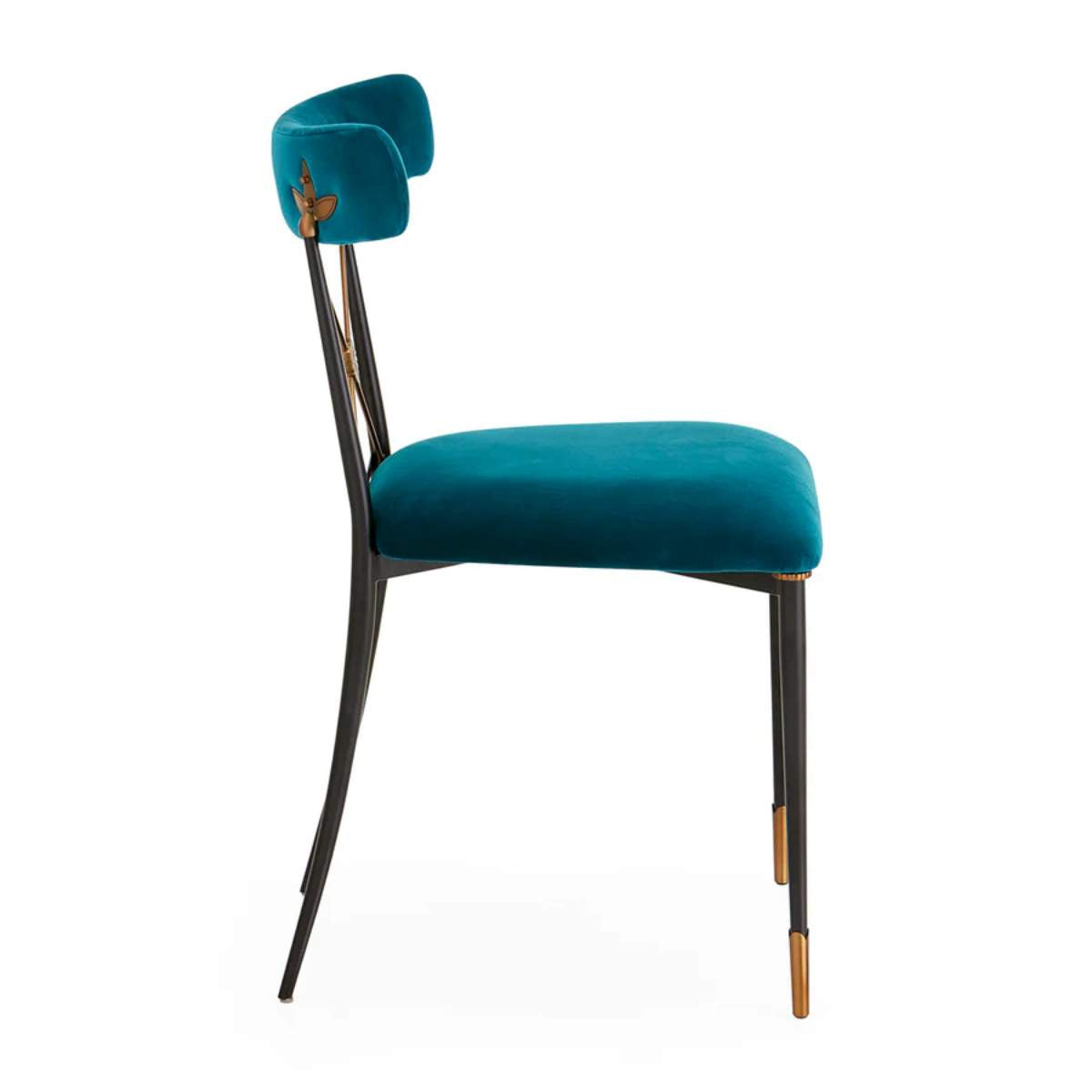 Jonathan Adler Rider Dining Chair Rialto Peacock