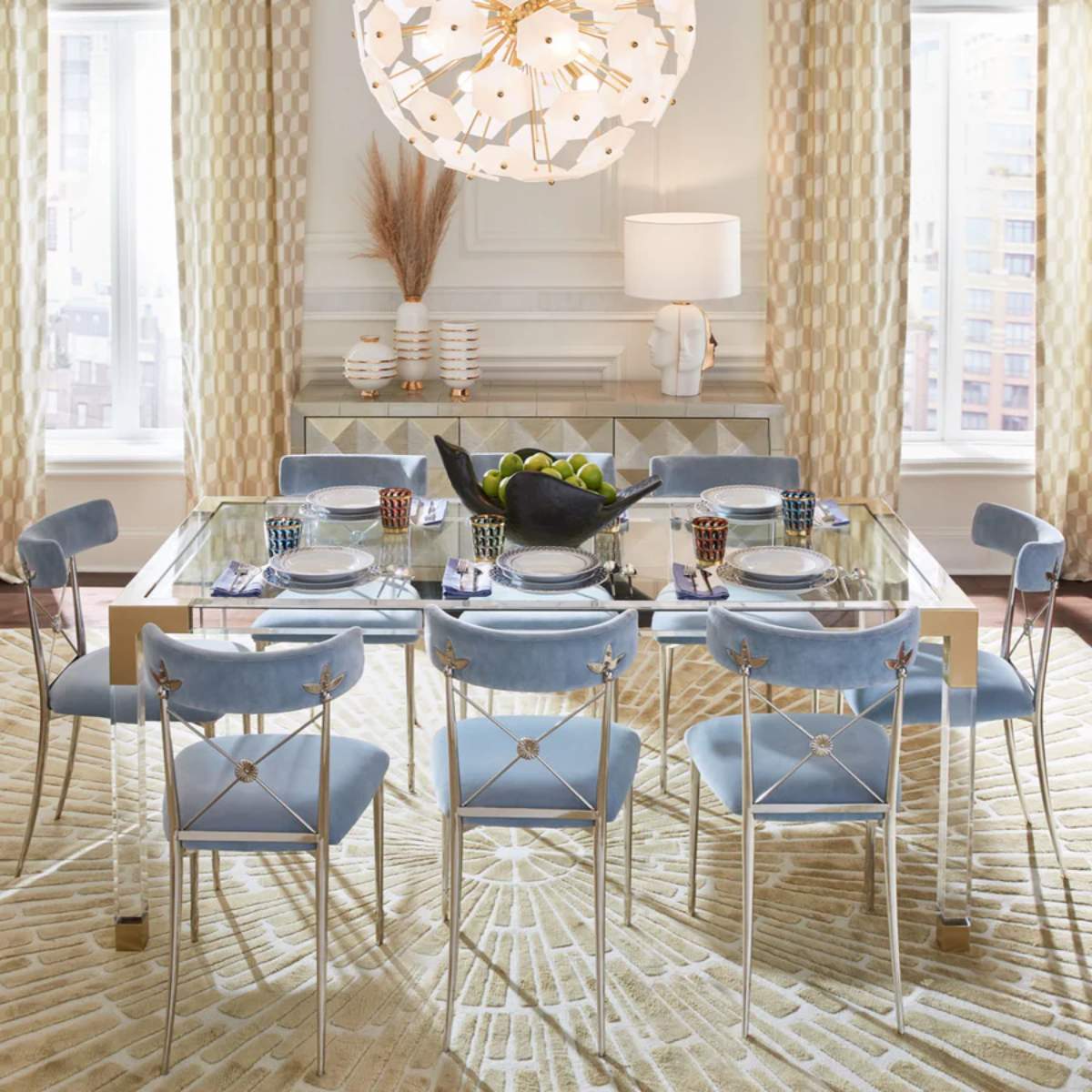Jonathan Adler Rider Dining Chair Olympus Oatmeal
