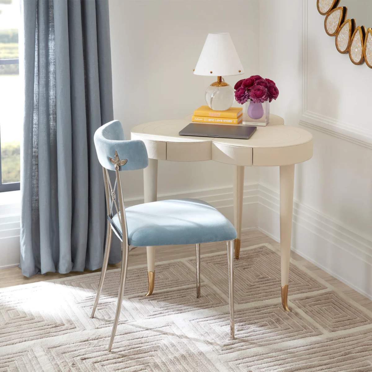 Jonathan Adler Rider Dining Chair Olympus Oatmeal