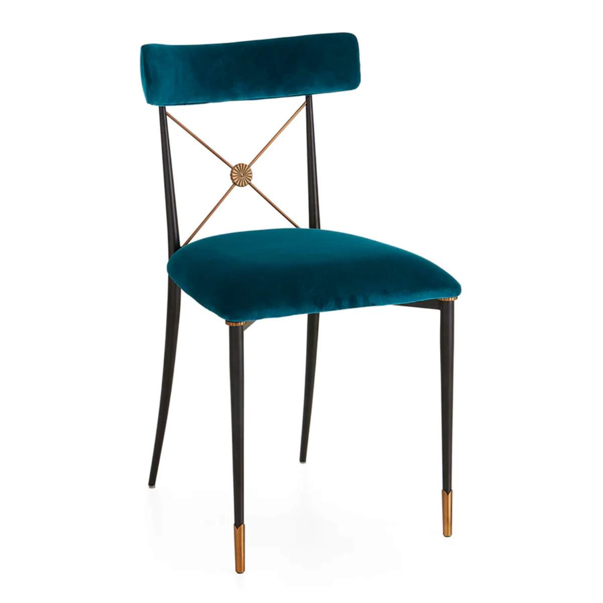 Jonathan Adler Rider Dining Chair Rialto Peacock