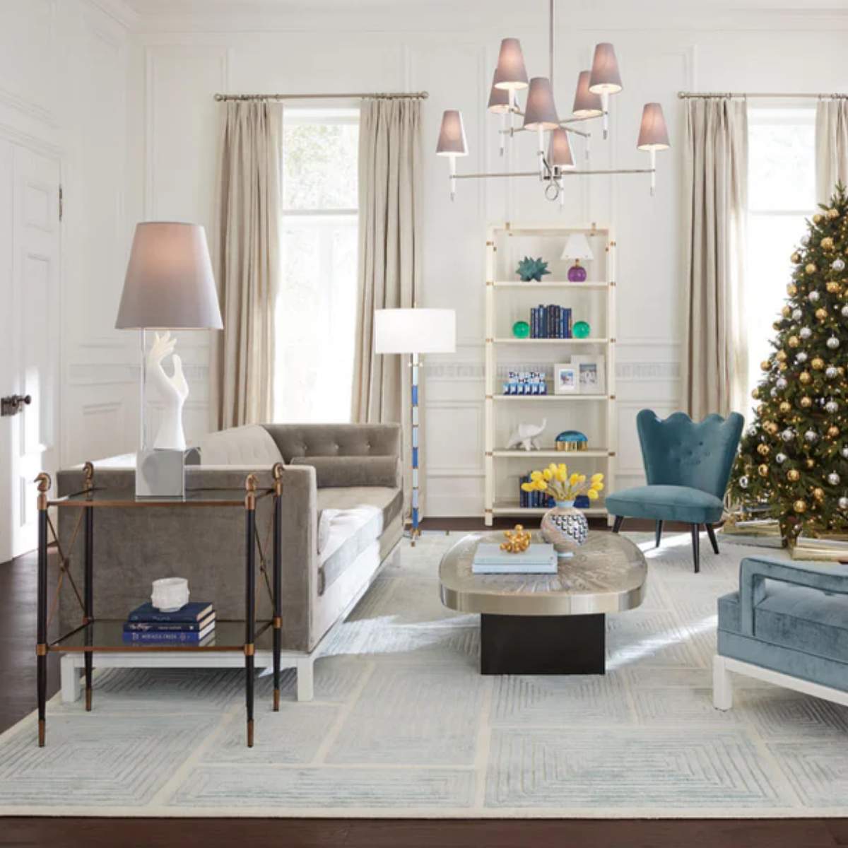 Jonathan Adler Rider Two-Tier Side Table