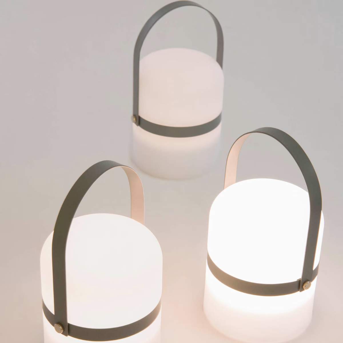 Kave Home Ridley mini LED table lamp in blue polyethylene
