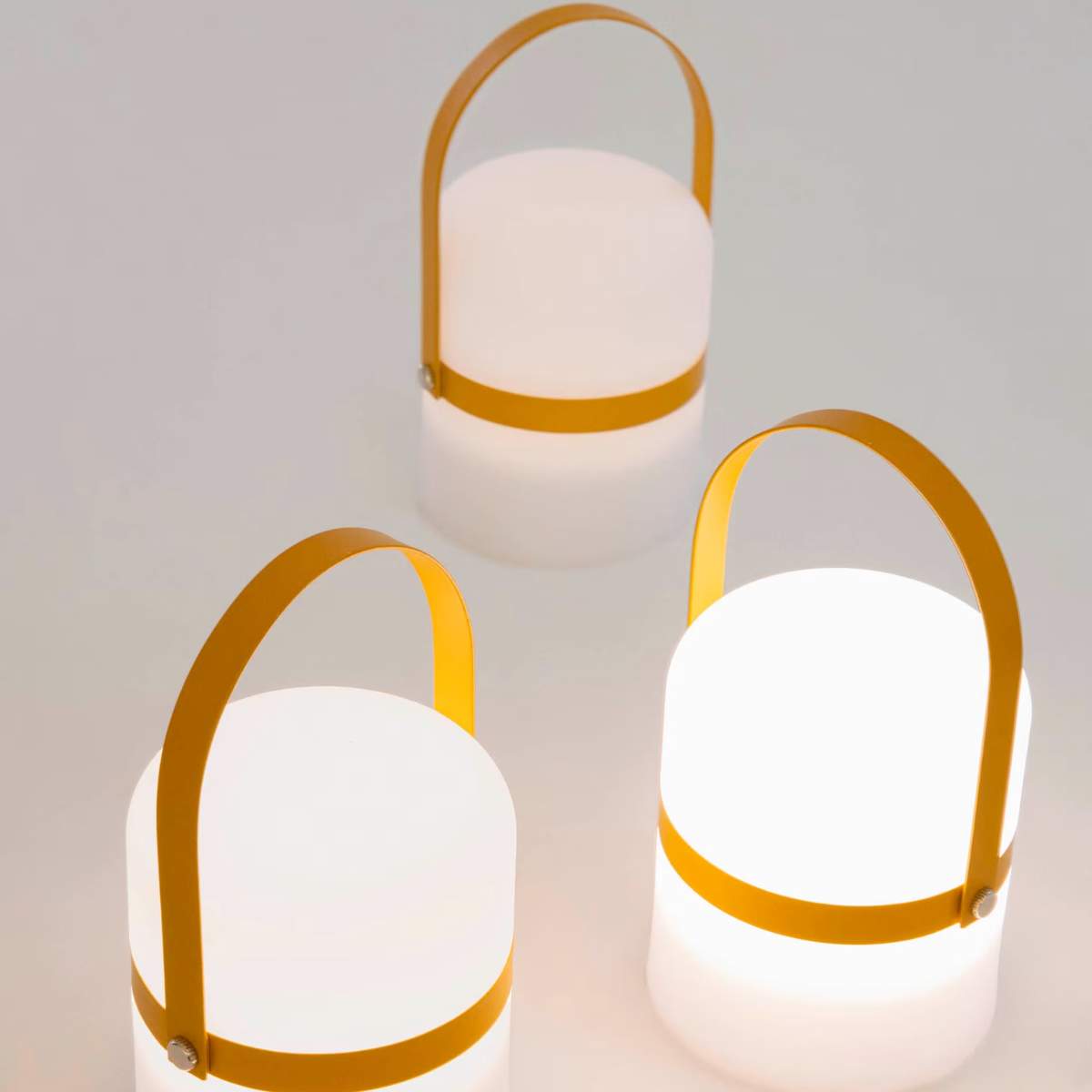 Kave Home Ridley mini LED table lamp in blue polyethylene