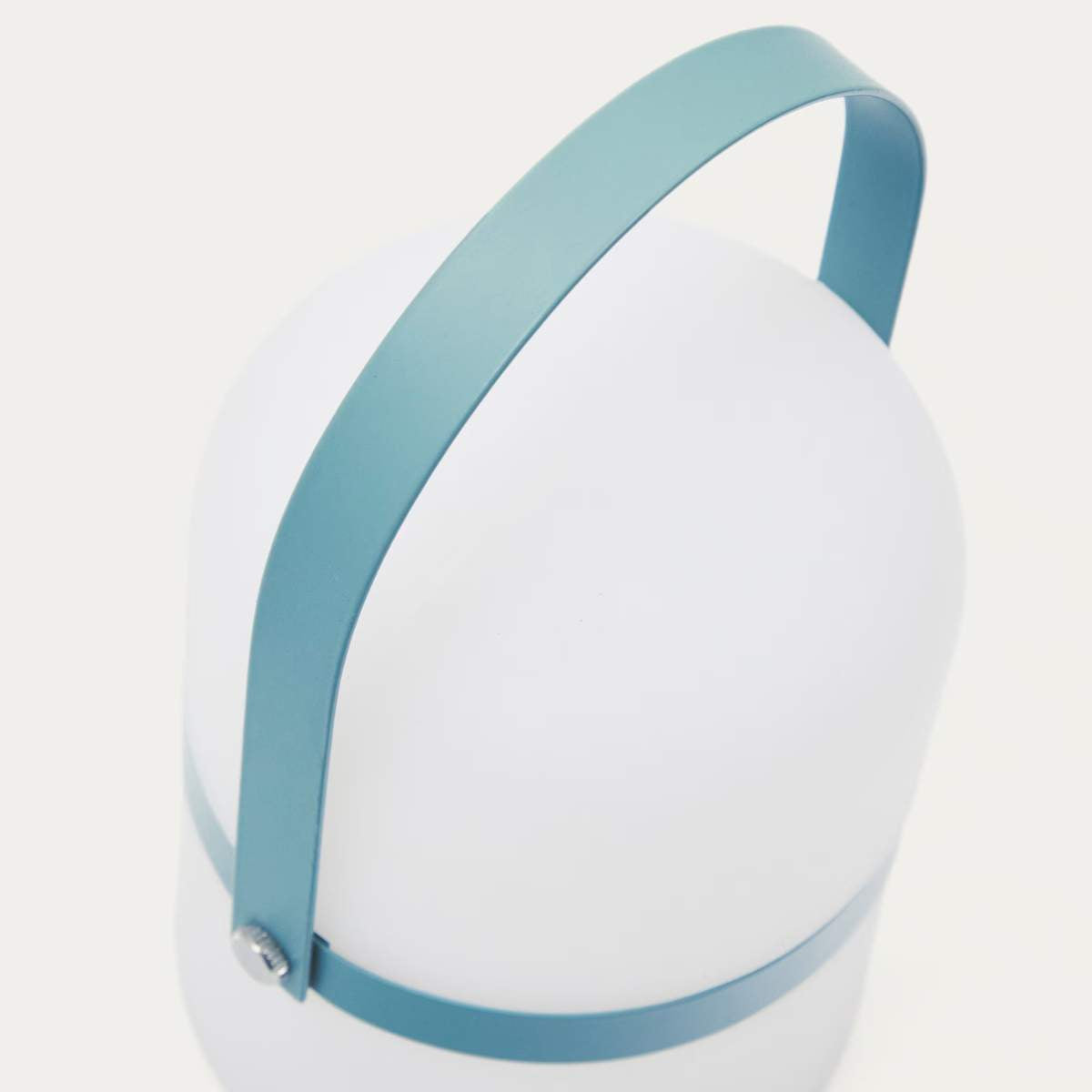 Kave Home Ridley mini LED table lamp in blue polyethylene
