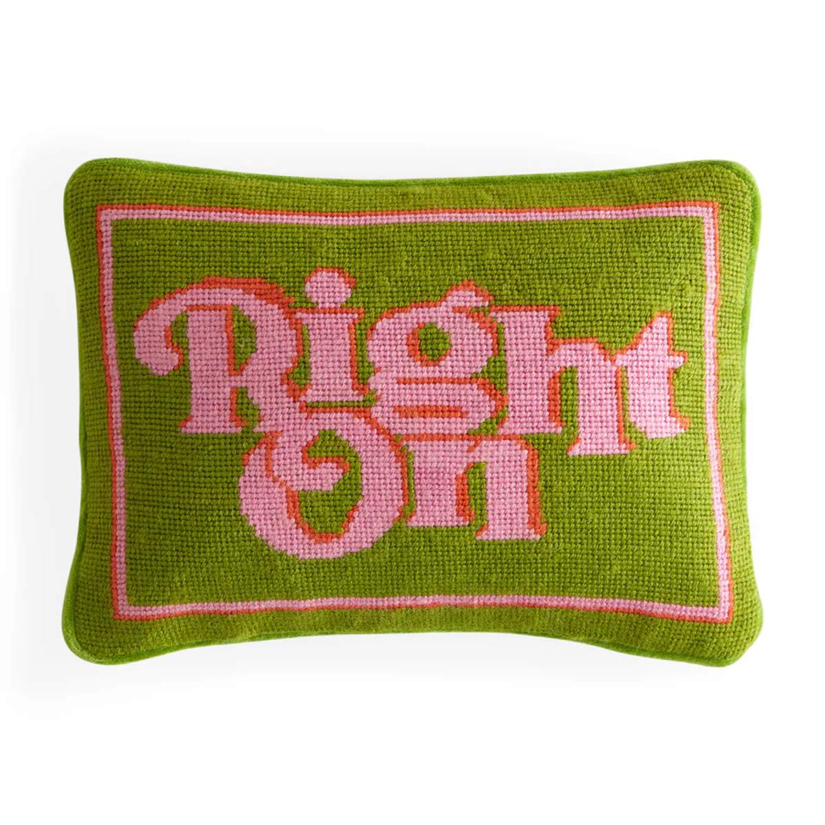 Jonathan Adler Right On Needlepoint Cushion