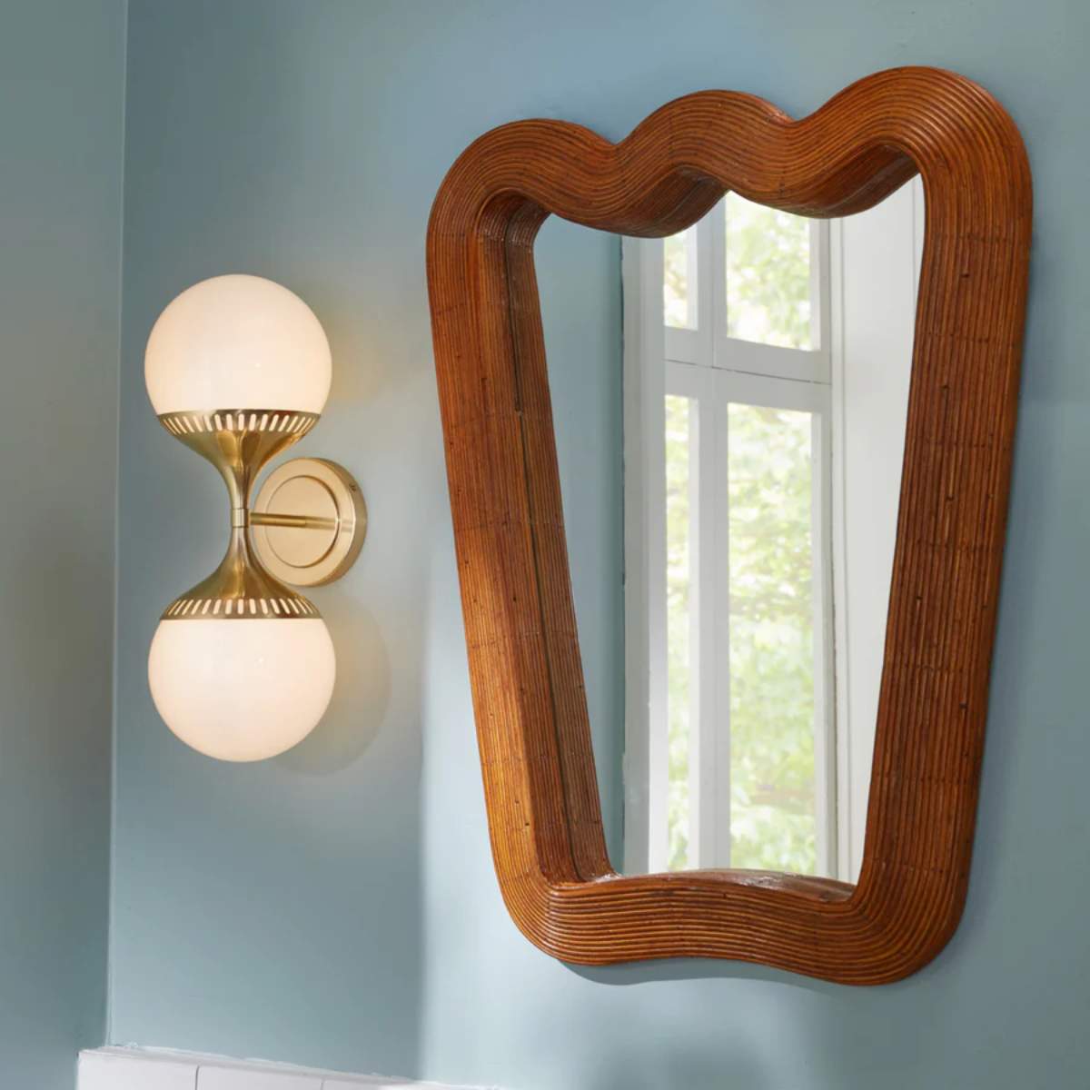 Jonathan Adler Rio End-on-End Sconce Nickel