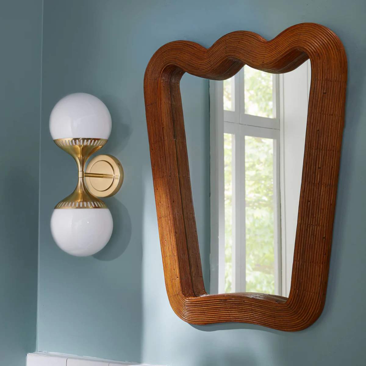 Jonathan Adler Rio End-on-End Sconce Nickel