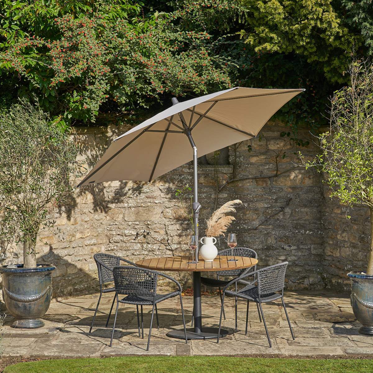Pacific Lifestyle Riva 2.5m Round Champagne Parasol