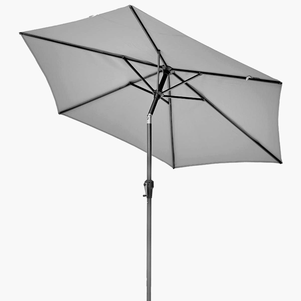 Pacific Lifestyle Riva 2.5m Round Luna Grey Parasol