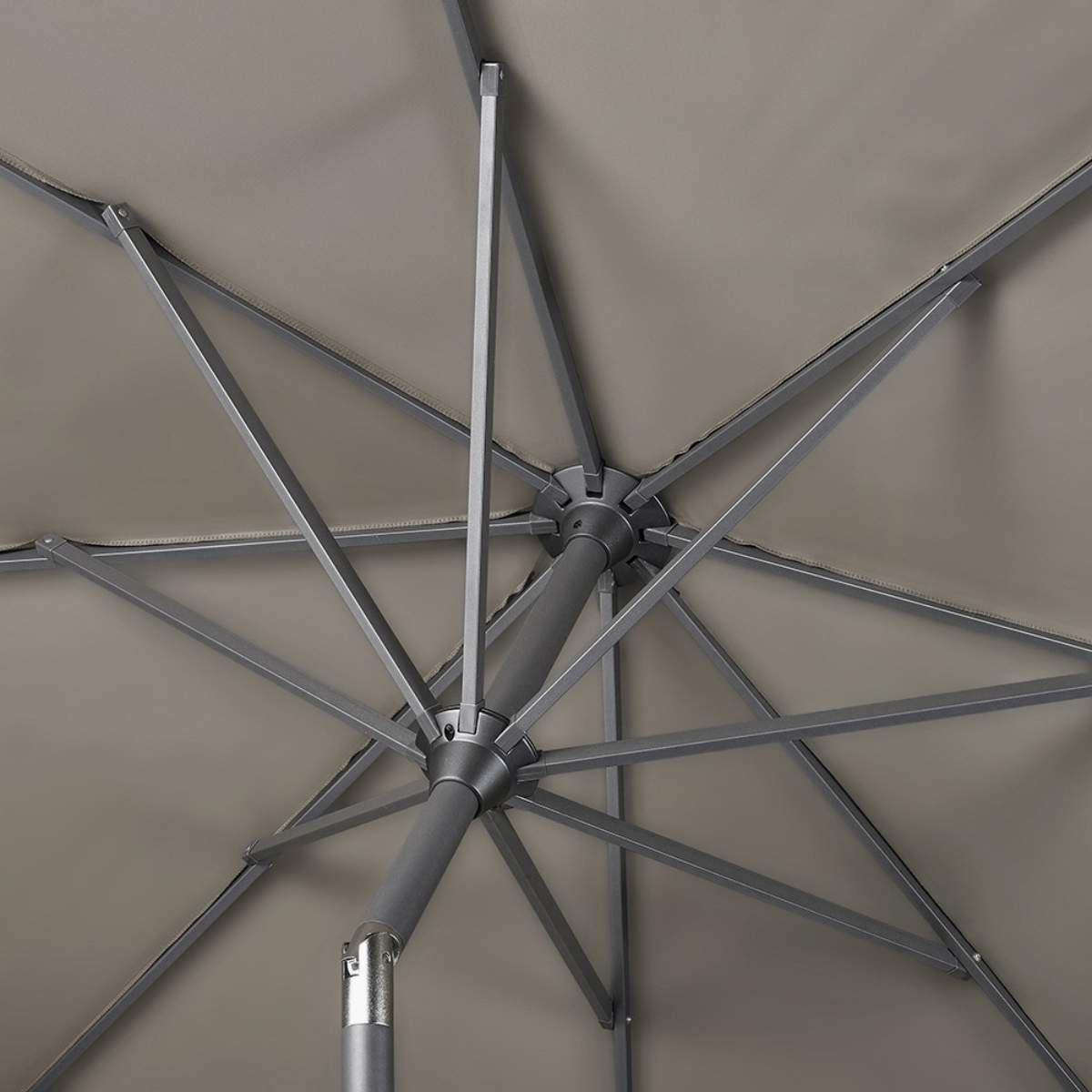 Pacific Lifestyle Riva 3.5m Round Taupe Parasol