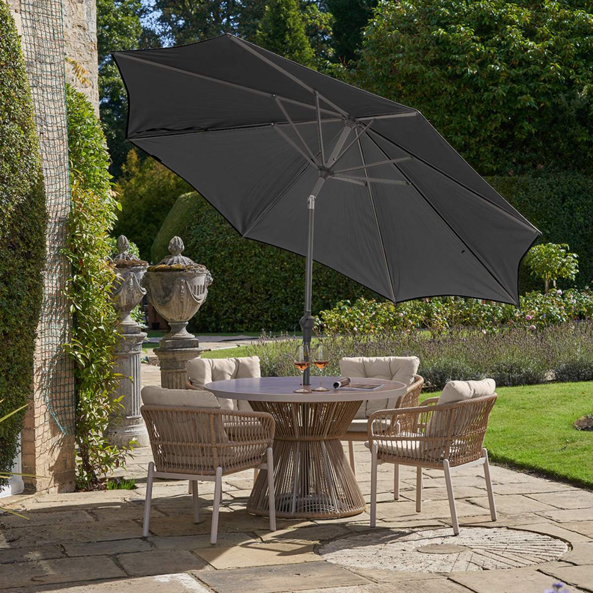 Pacific Lifestyle Riva 3m Round Anthracite Parasol