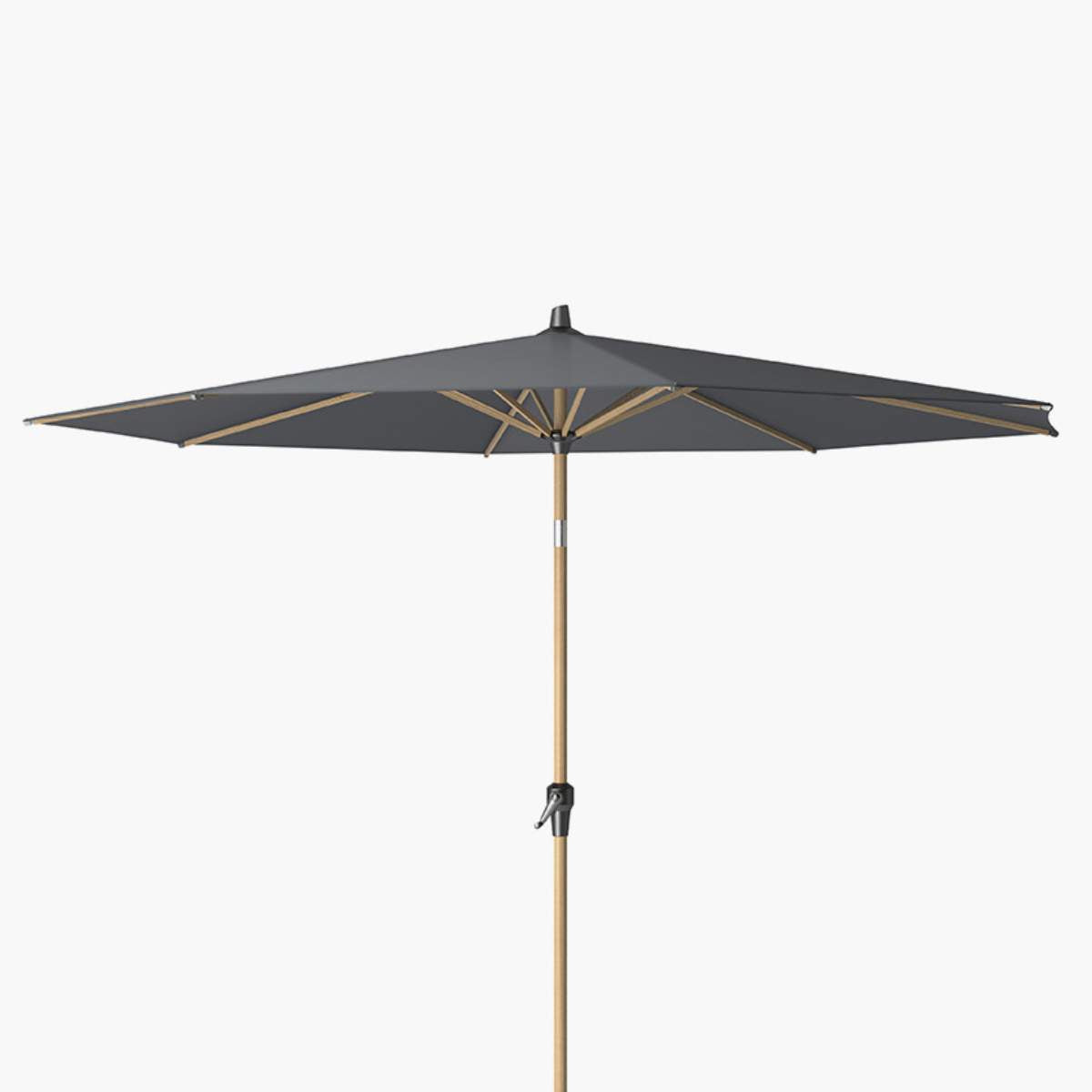 Pacific Lifestyle Riva Teak 3m Round Anthracite Parasol