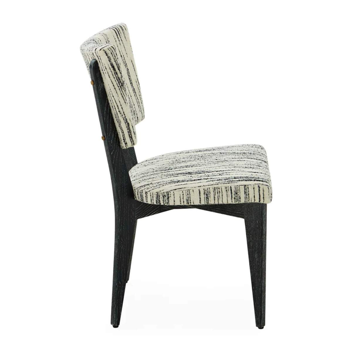 Jonathan Adler Rive Gauche Dining Chair Stratus Black Ivory
