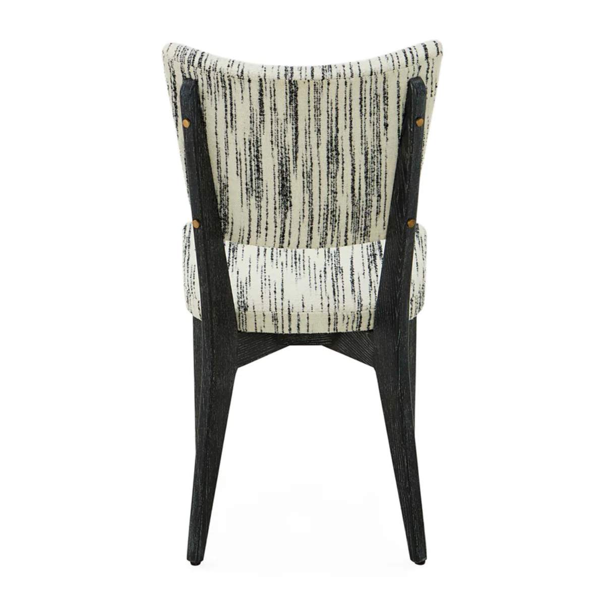 Jonathan Adler Rive Gauche Dining Chair Stratus Black Ivory
