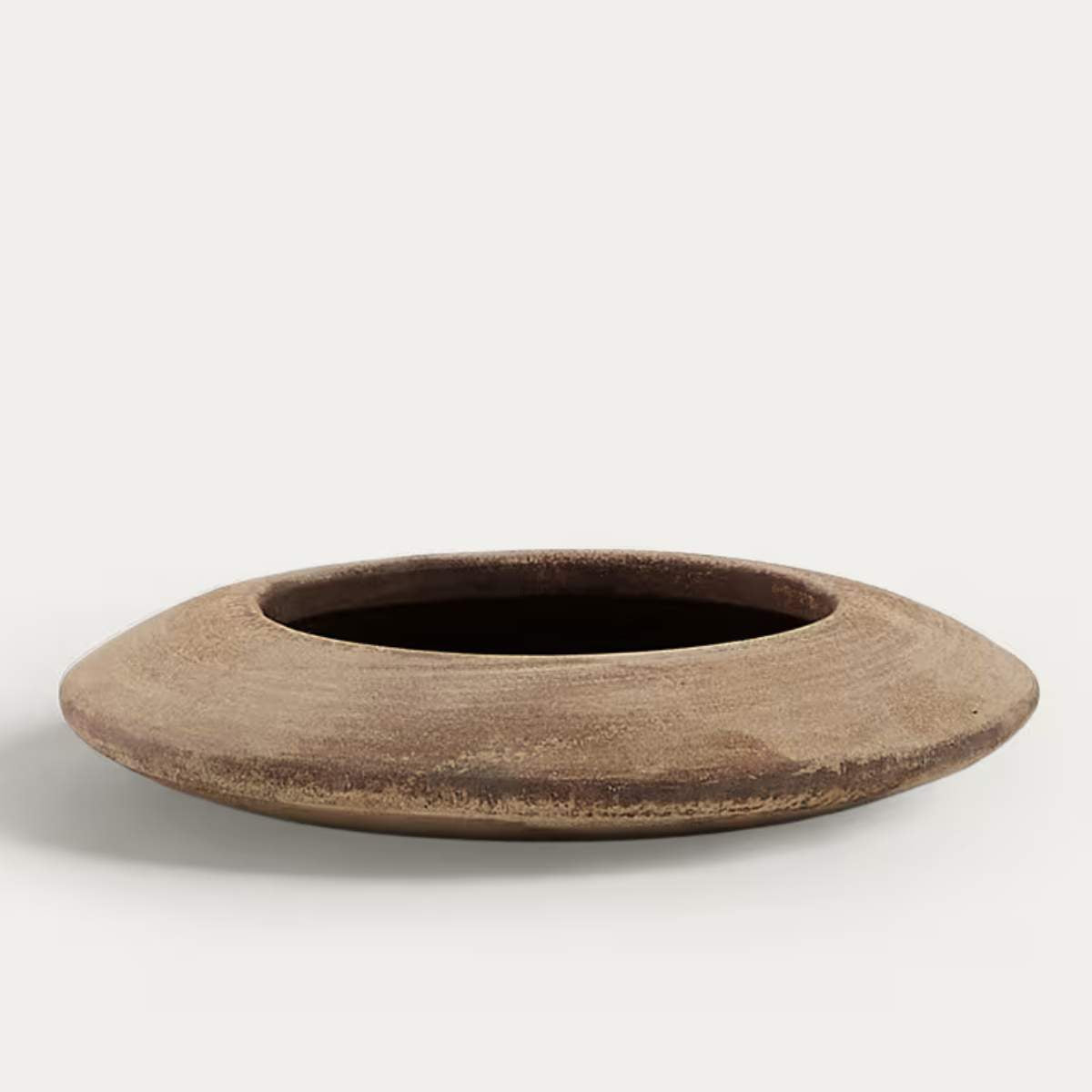 Kave Home Rivor terracotta planter with natural finish Ø 36cm