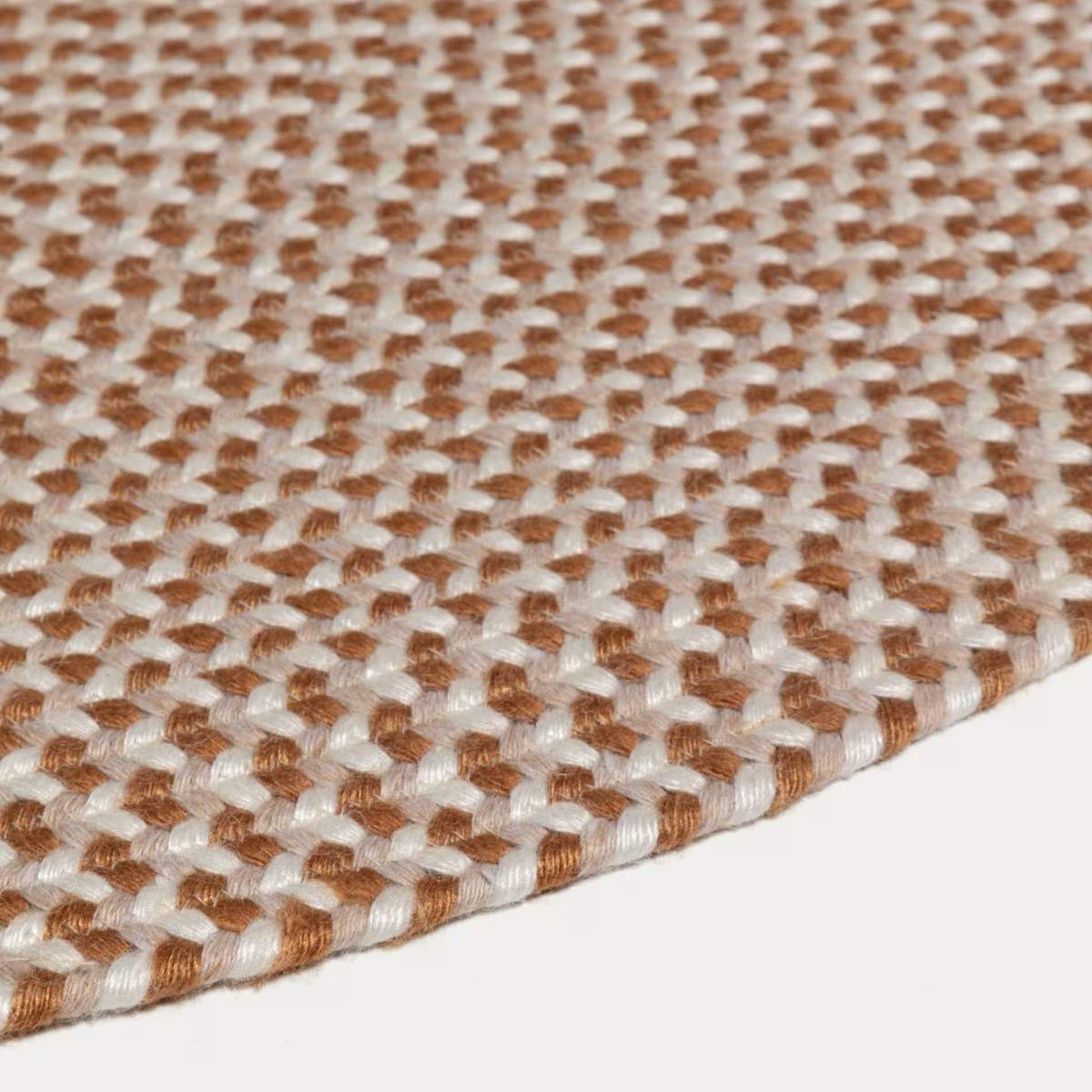 Kave Home Rodhe 100% PET rug in terracotta Ø 150 cm