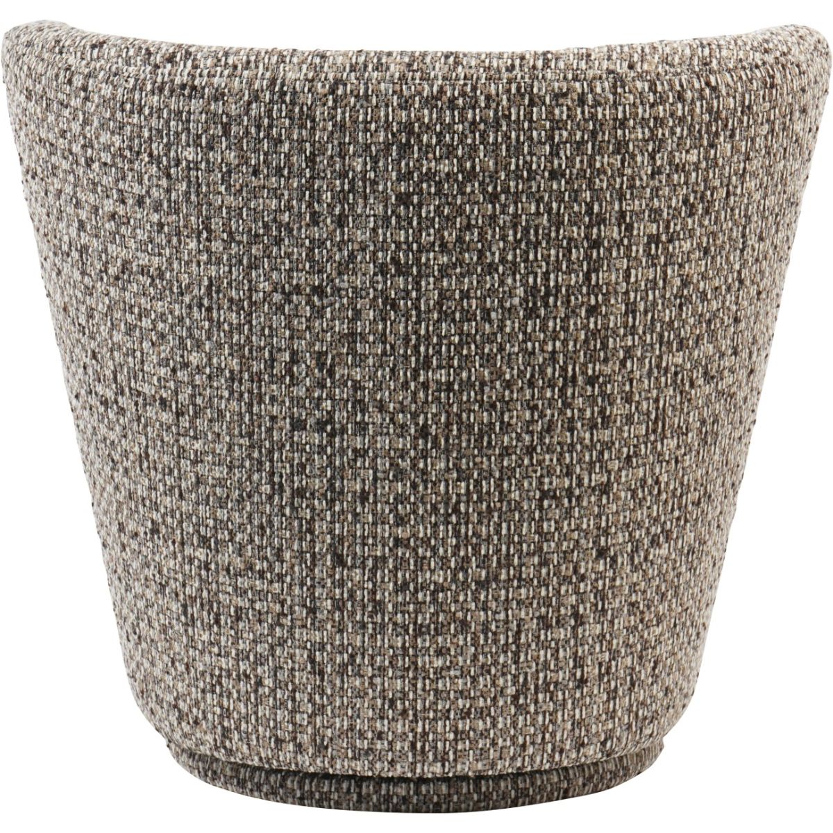 Libra Interiors Roehampton Textured Slub Swivel Chair Mocha