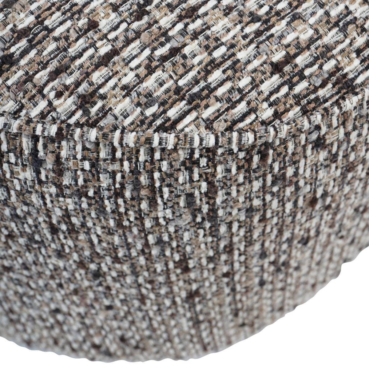 Libra Interiors Roehampton Textured Slub Swivel Chair Mocha
