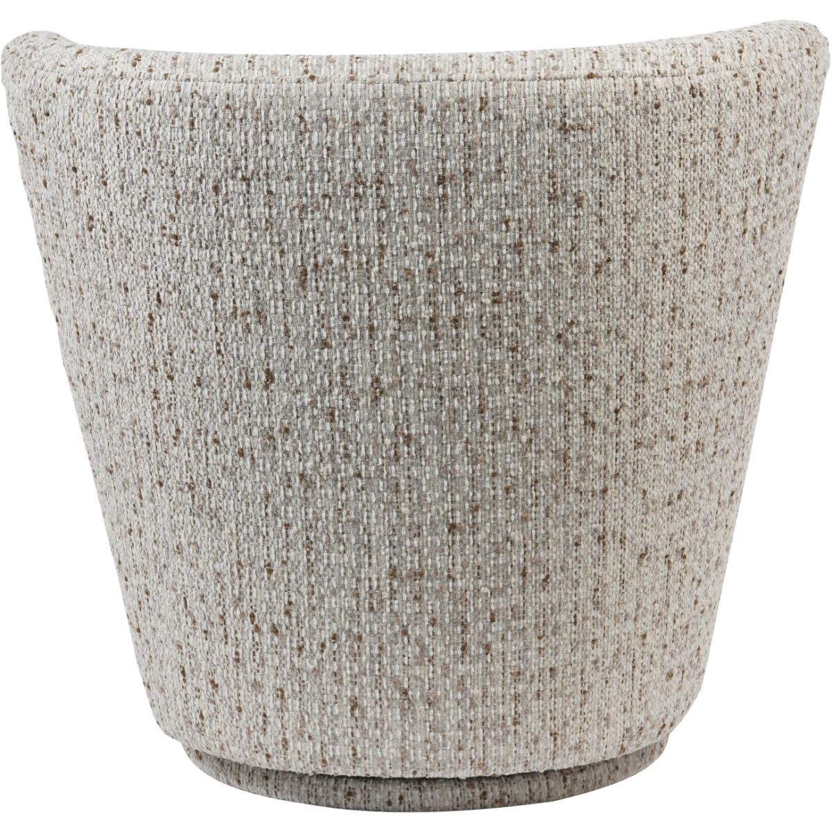 Libra Interiors Roehampton Textured Slub Swivel Chair Natural