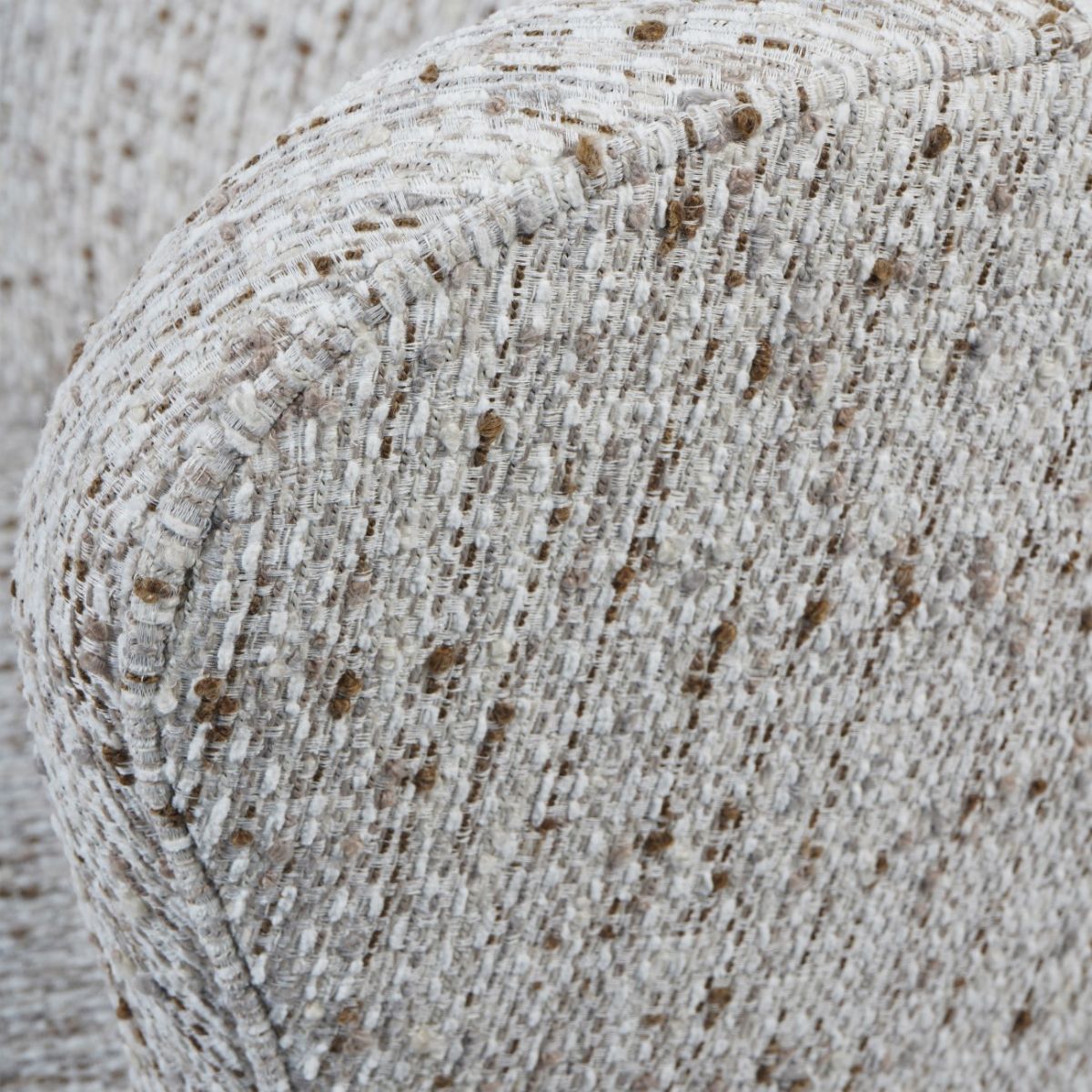 Libra Interiors Roehampton Textured Slub Swivel Chair Natural