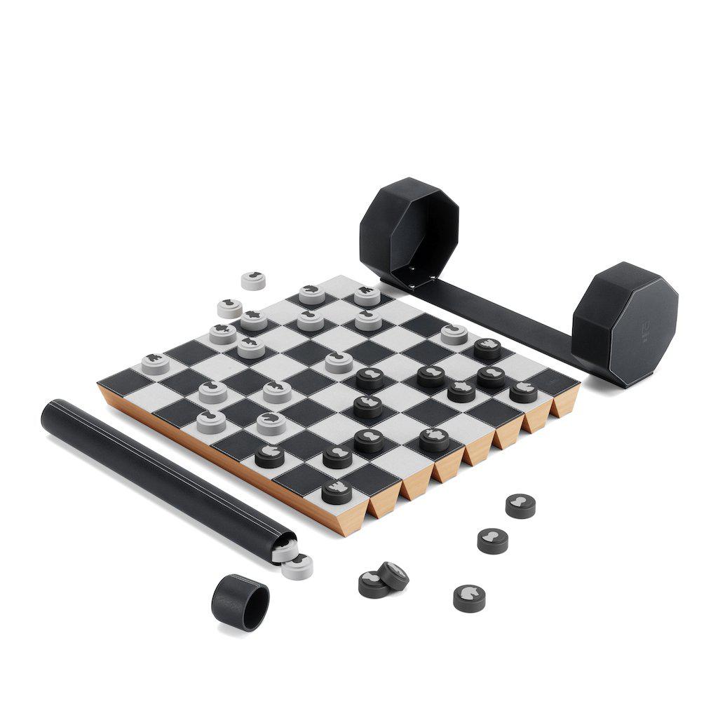 Rolz Travel Chess Set With Draughts Board Game-Beaumonde