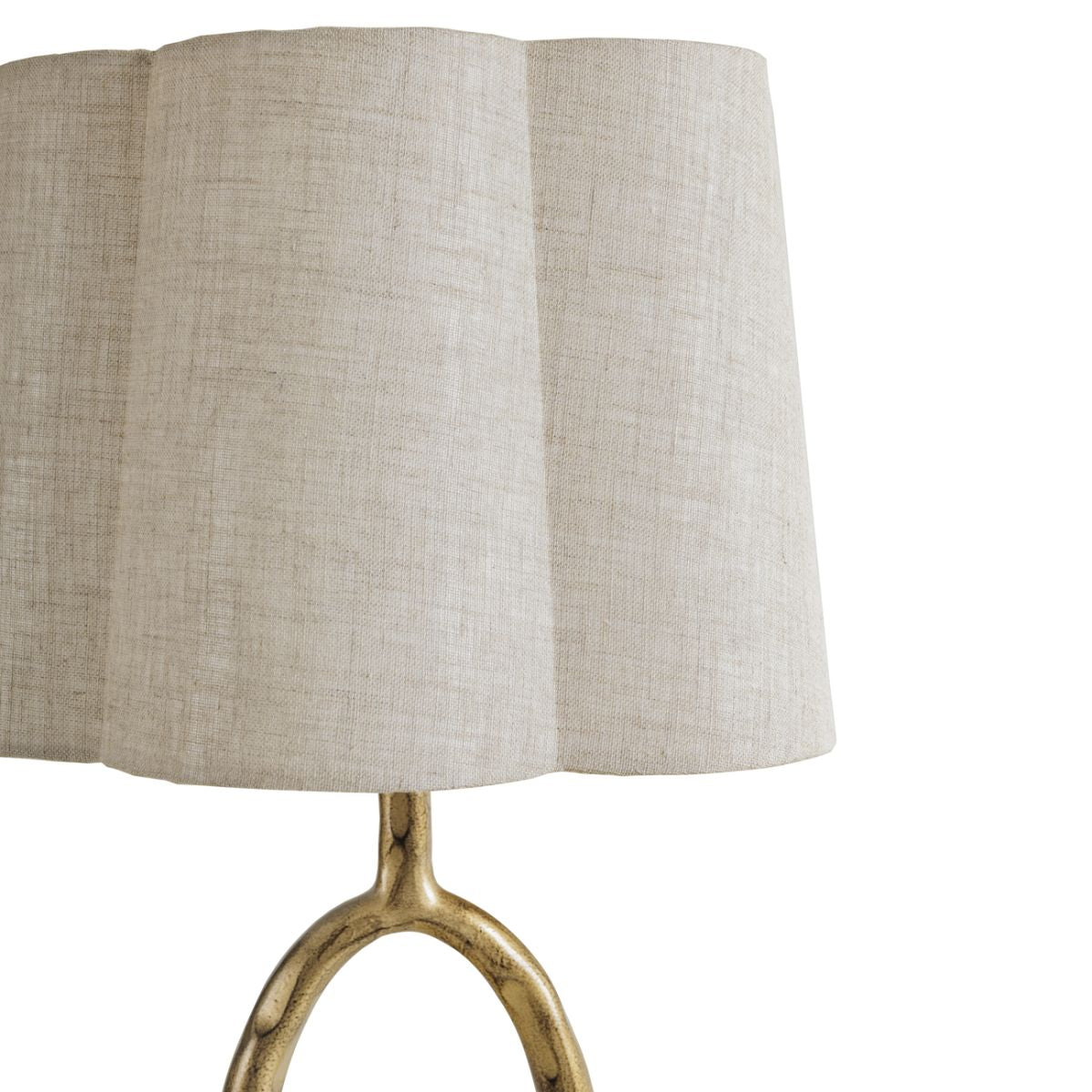 Libra Interiors Ronde Table Lamp with Linen Shade