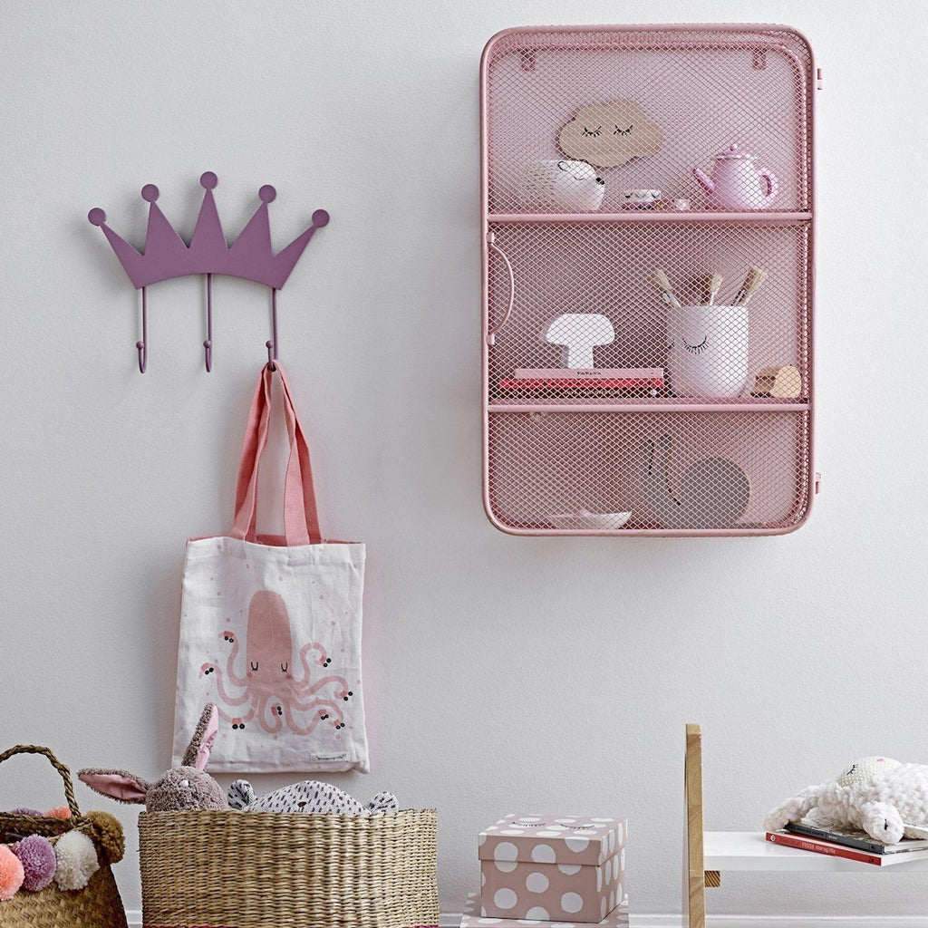 Rose Pink Metal Wall Cabinet-Beaumonde