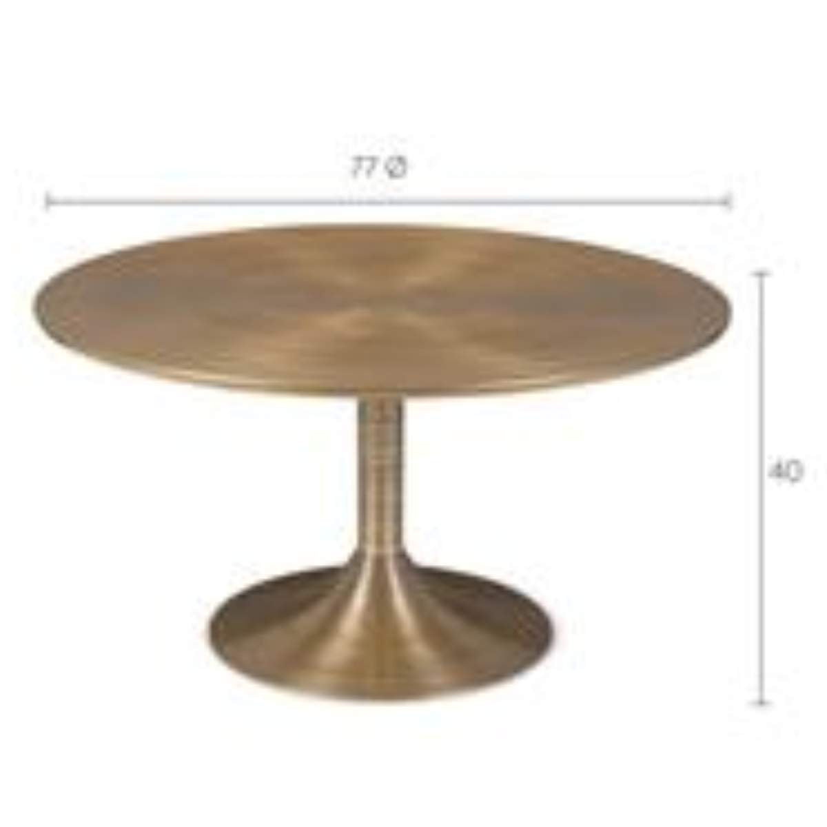 Bold Monkey Hypnotising Round Table Gold
