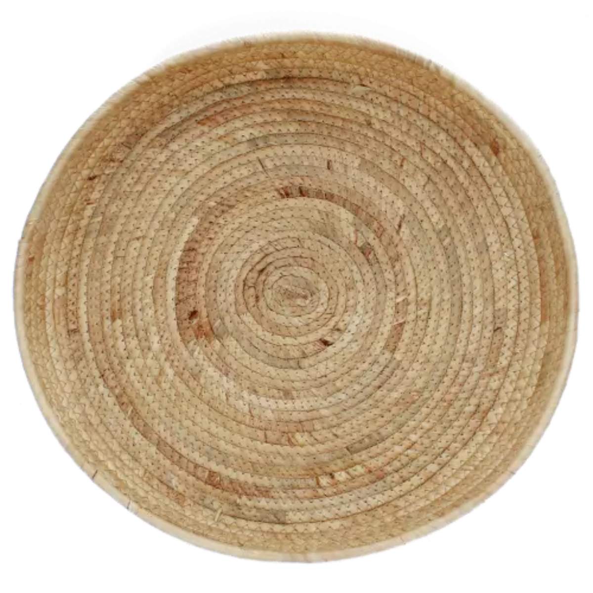 Rex London Round water hyacinth trays (set of 2)