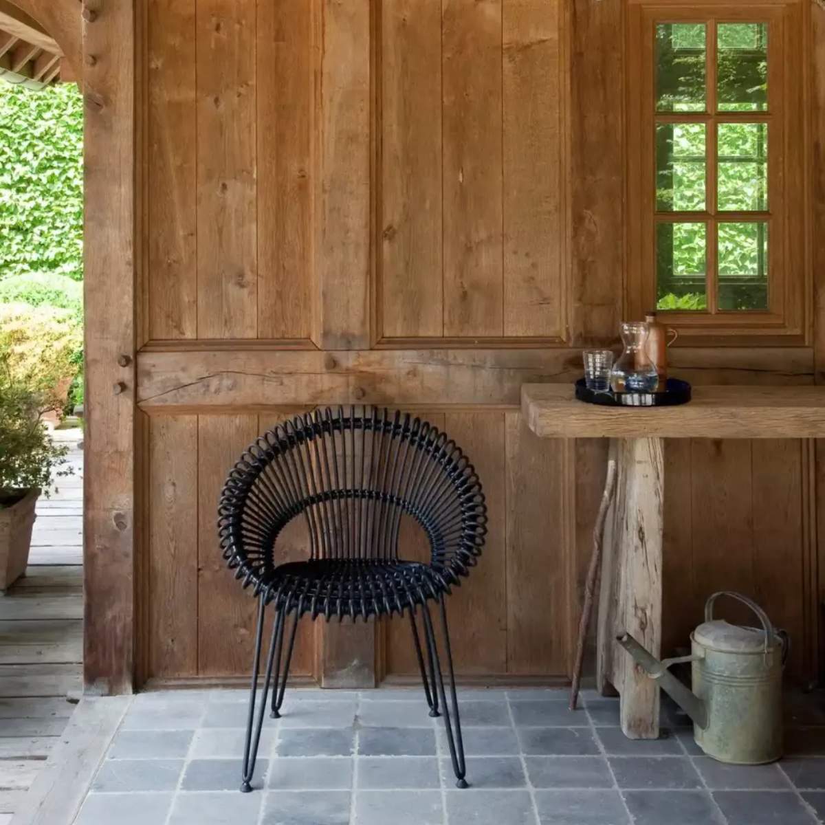 Vincent Shepherd Roxy Garden Dining Chair - Black