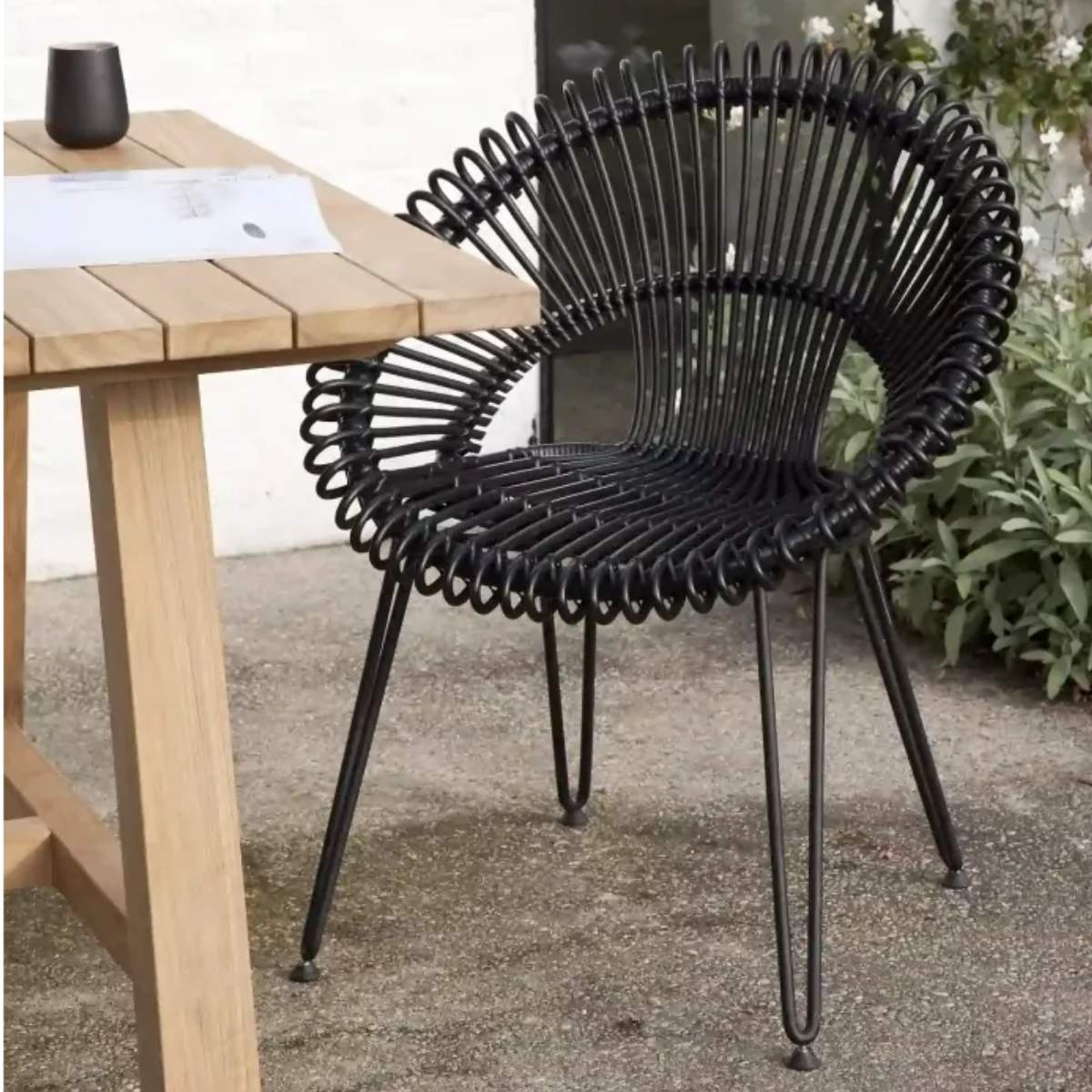 Vincent Shepherd Roxy Garden Dining Chair - Black