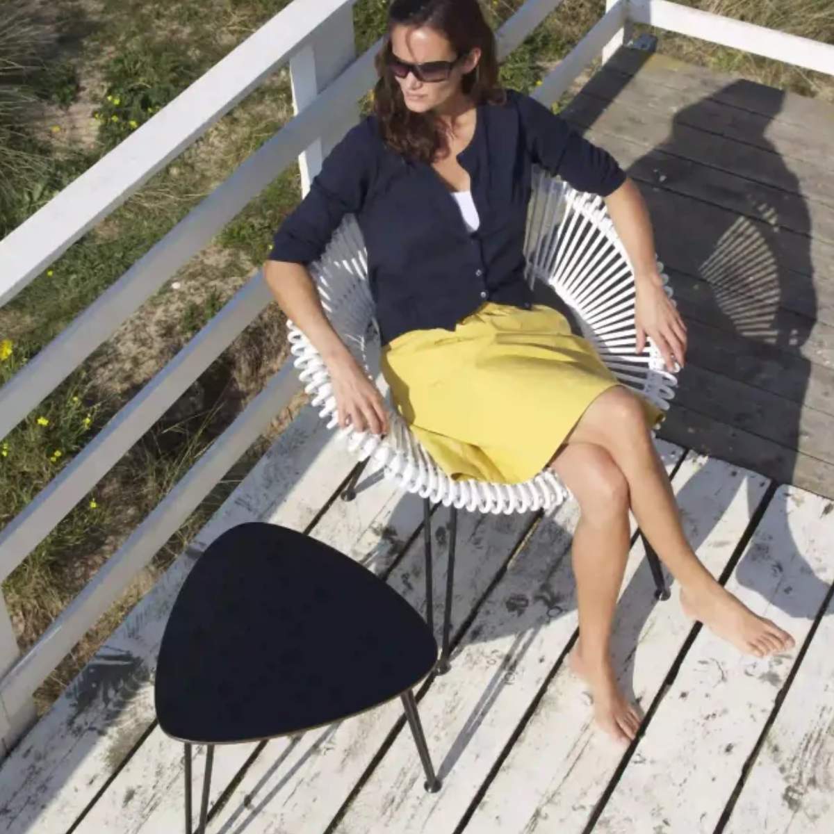 Vincent Shepherd Roy Outdoor Lazy Chair Black