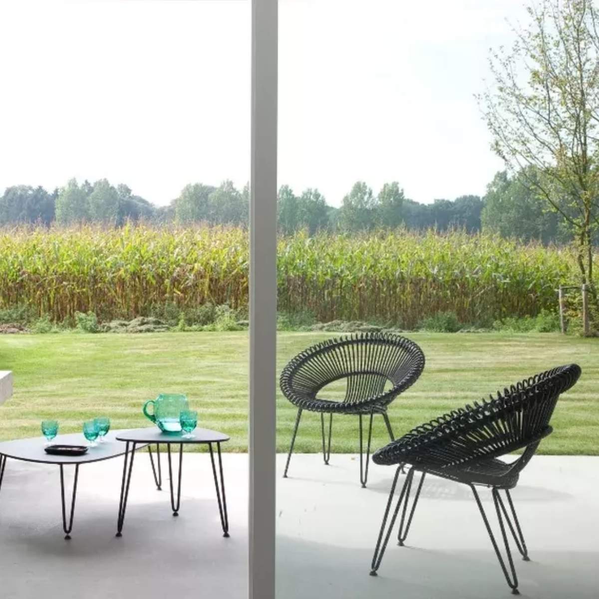Vincent Shepherd Roy Outdoor Lazy Chair Black