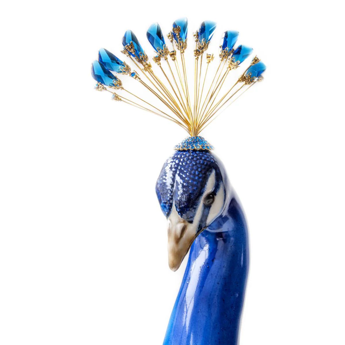 Villari Royal Peacock with Swarovski® - Sapphire Limited edition 88 pcs