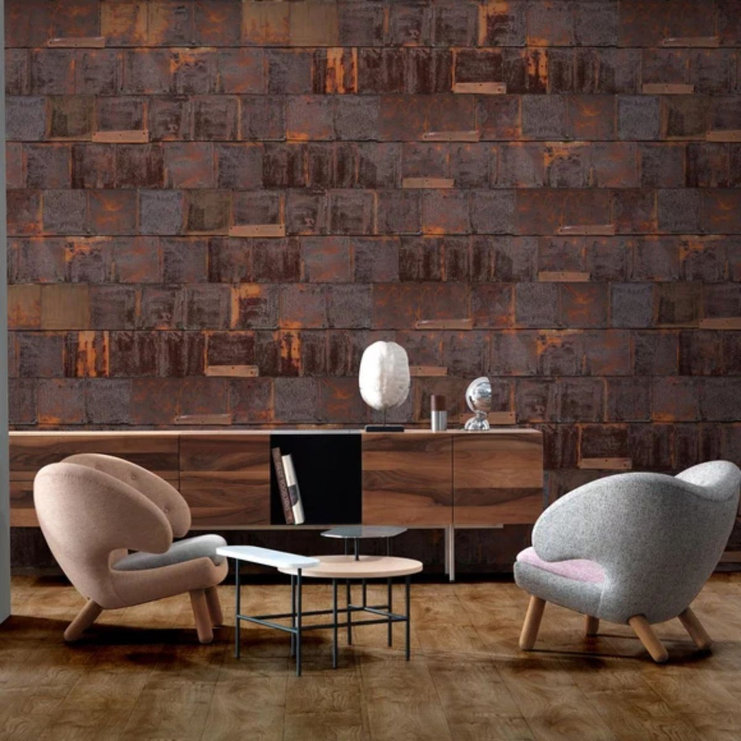 NLXL Rusted Metal Wallpaper by Piet Hein Eek