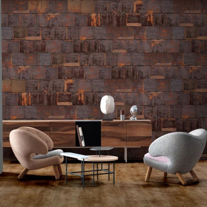 NLXL Rusted Metal Wallpaper by Piet Hein Eek