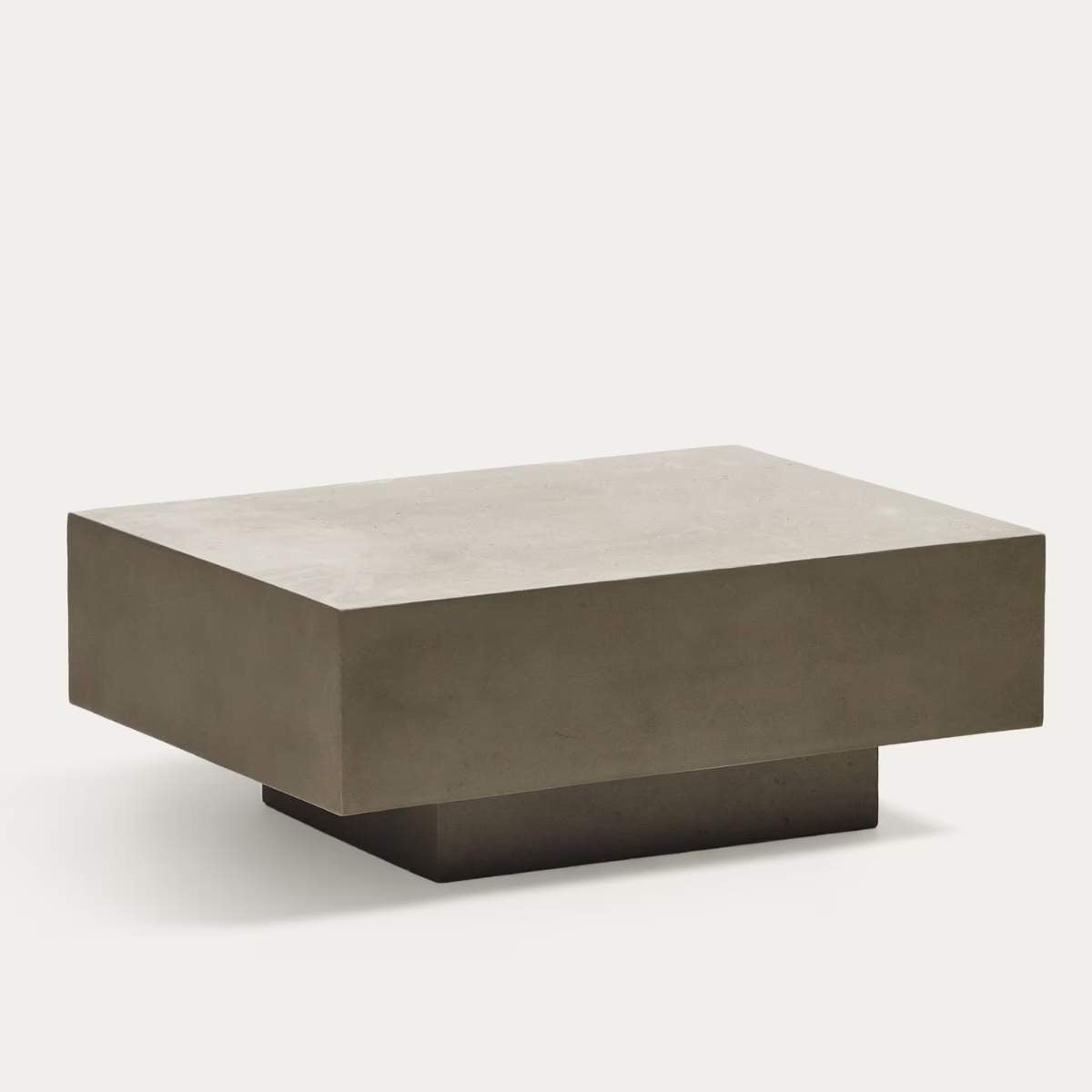 Kave Home Rustella cement coffee table, 80 x 60 cm