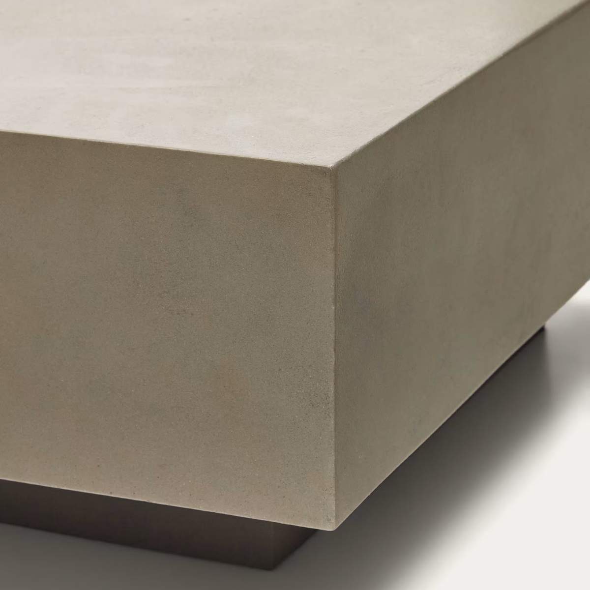 Kave Home Rustella cement coffee table, 80 x 60 cm