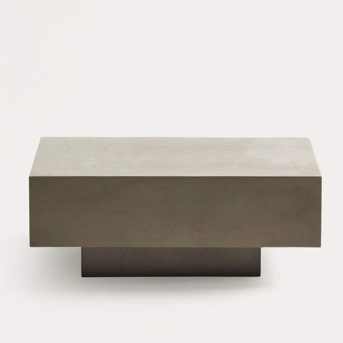 Kave Home Rustella cement coffee table, 80 x 60 cm