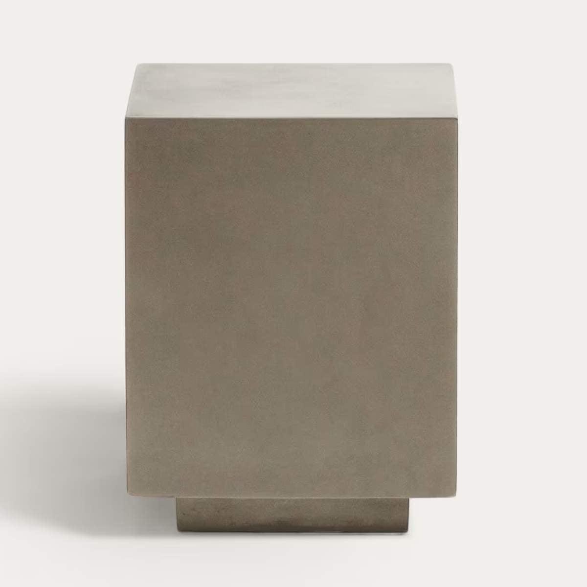 Kave Home Rustella cement side table, 35 x 35 cm