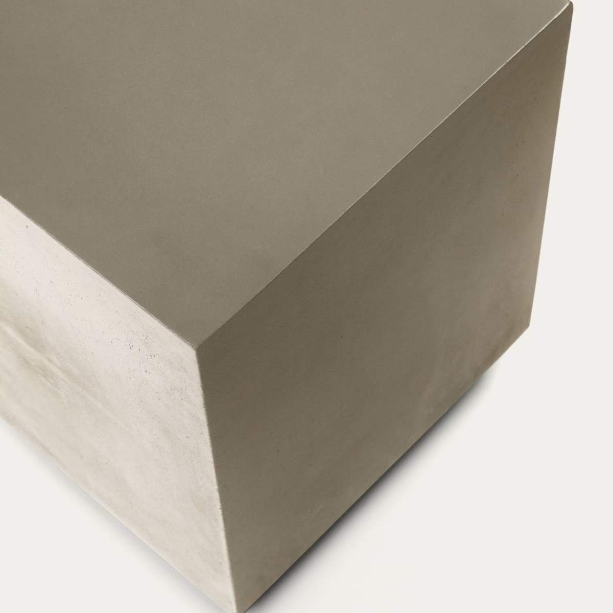 Kave Home Rustella cement side table, 35 x 35 cm
