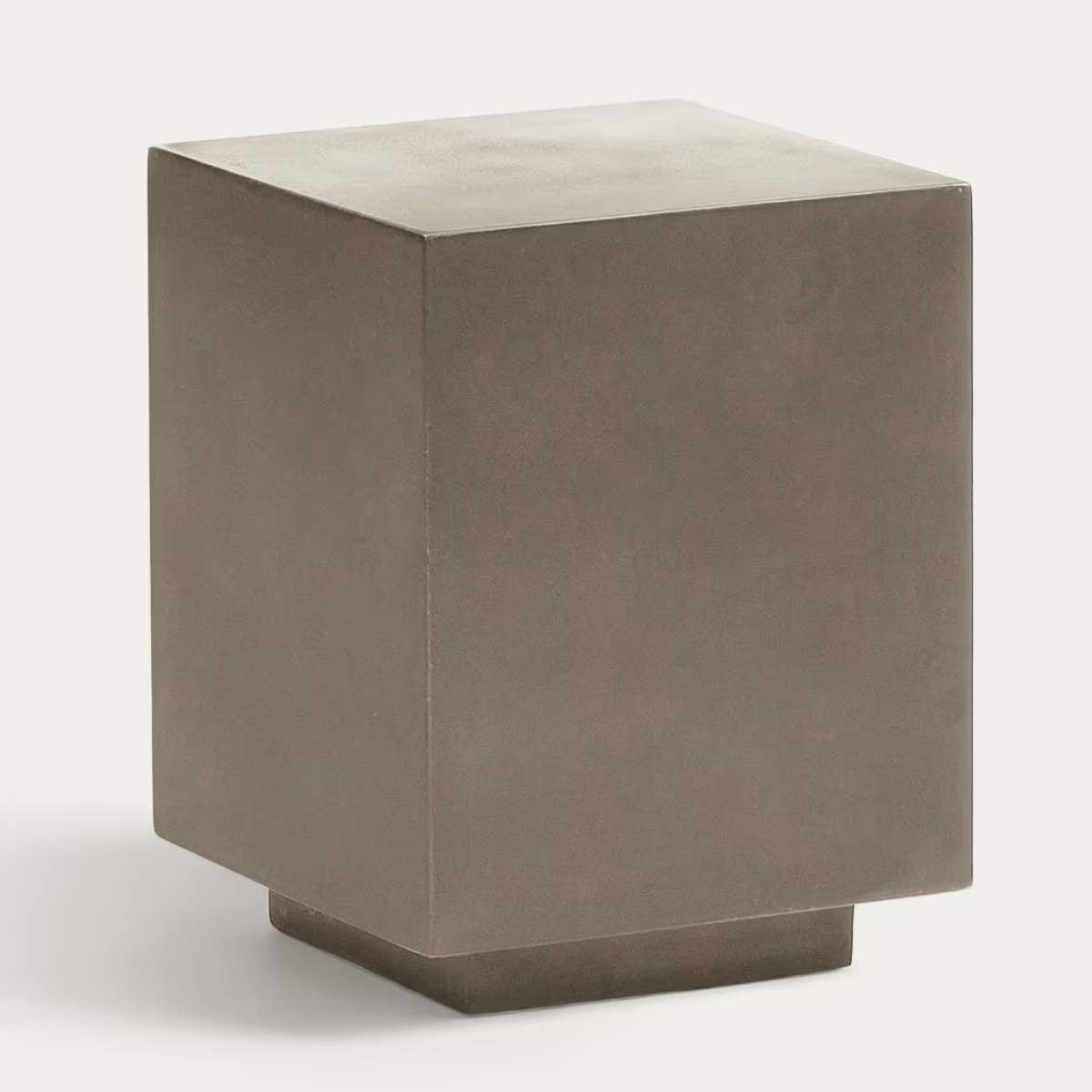 Kave Home Rustella cement side table, 35 x 35 cm