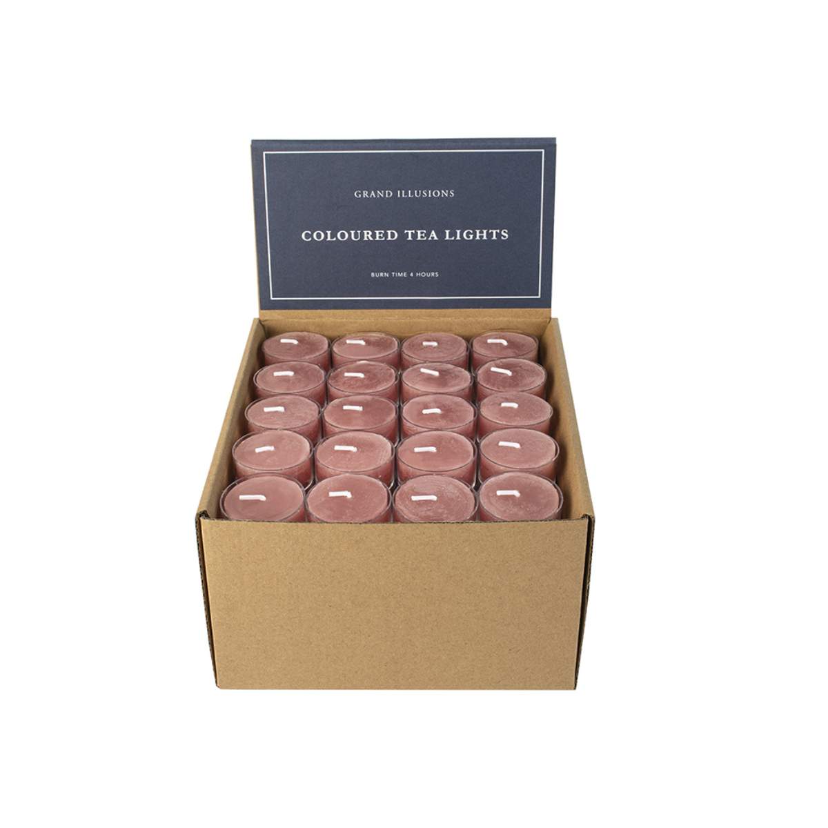 Grand Illusions Rustic Tealights Dusky Pink