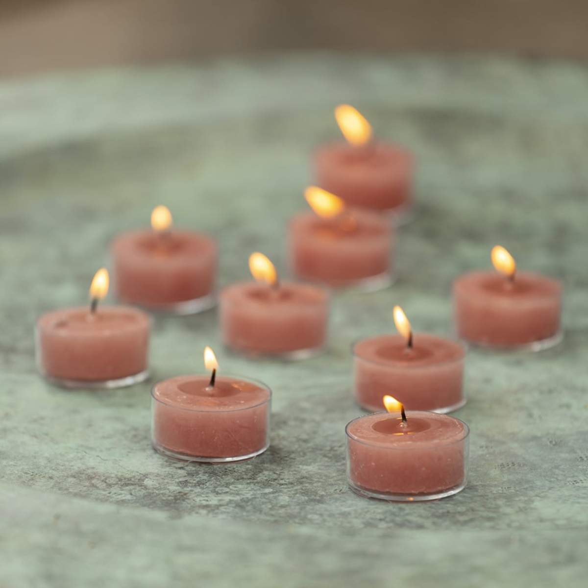 Grand Illusions Rustic Tealights Dusky Pink