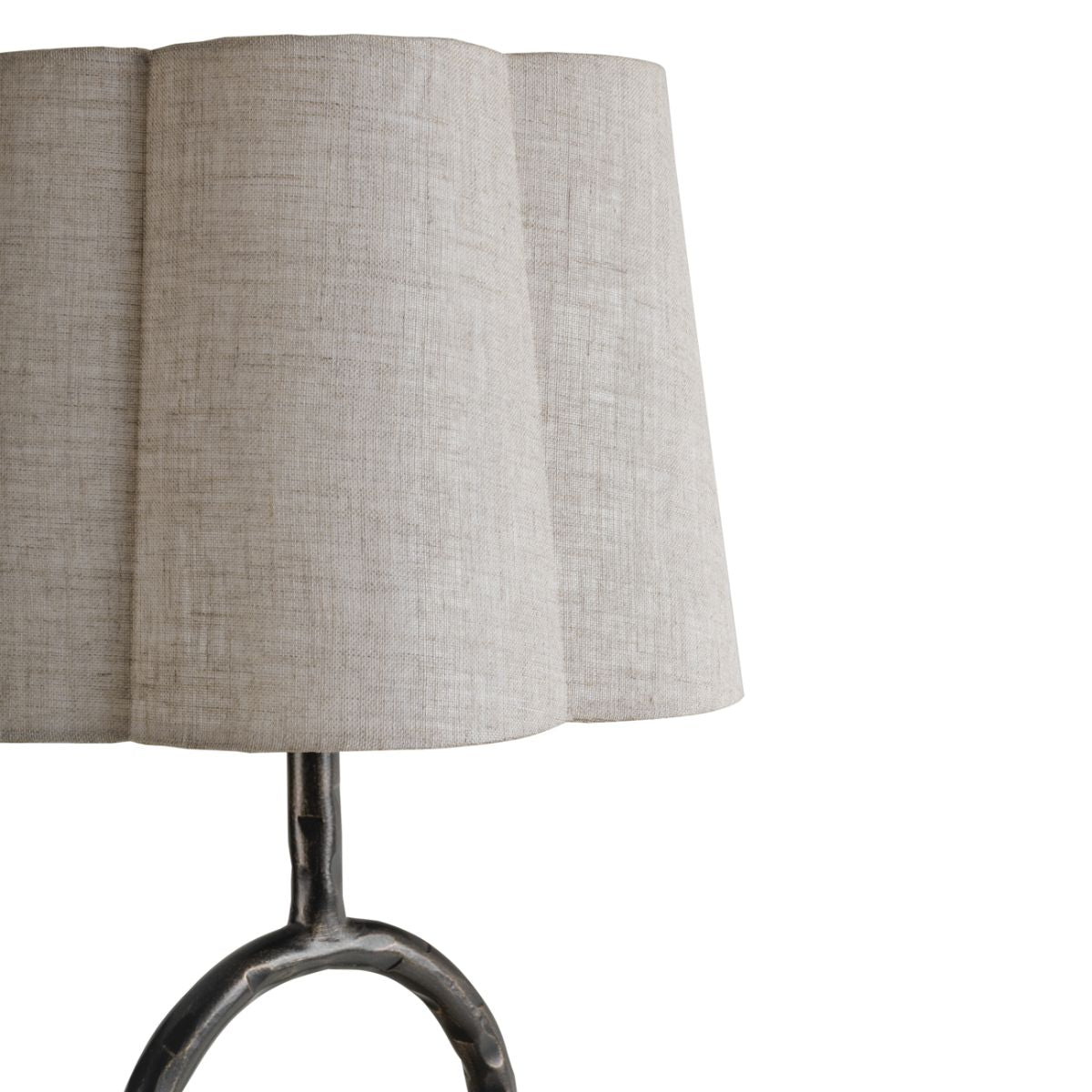 Libra Interiors Rutland Table Lamp with Plain Linen Shade