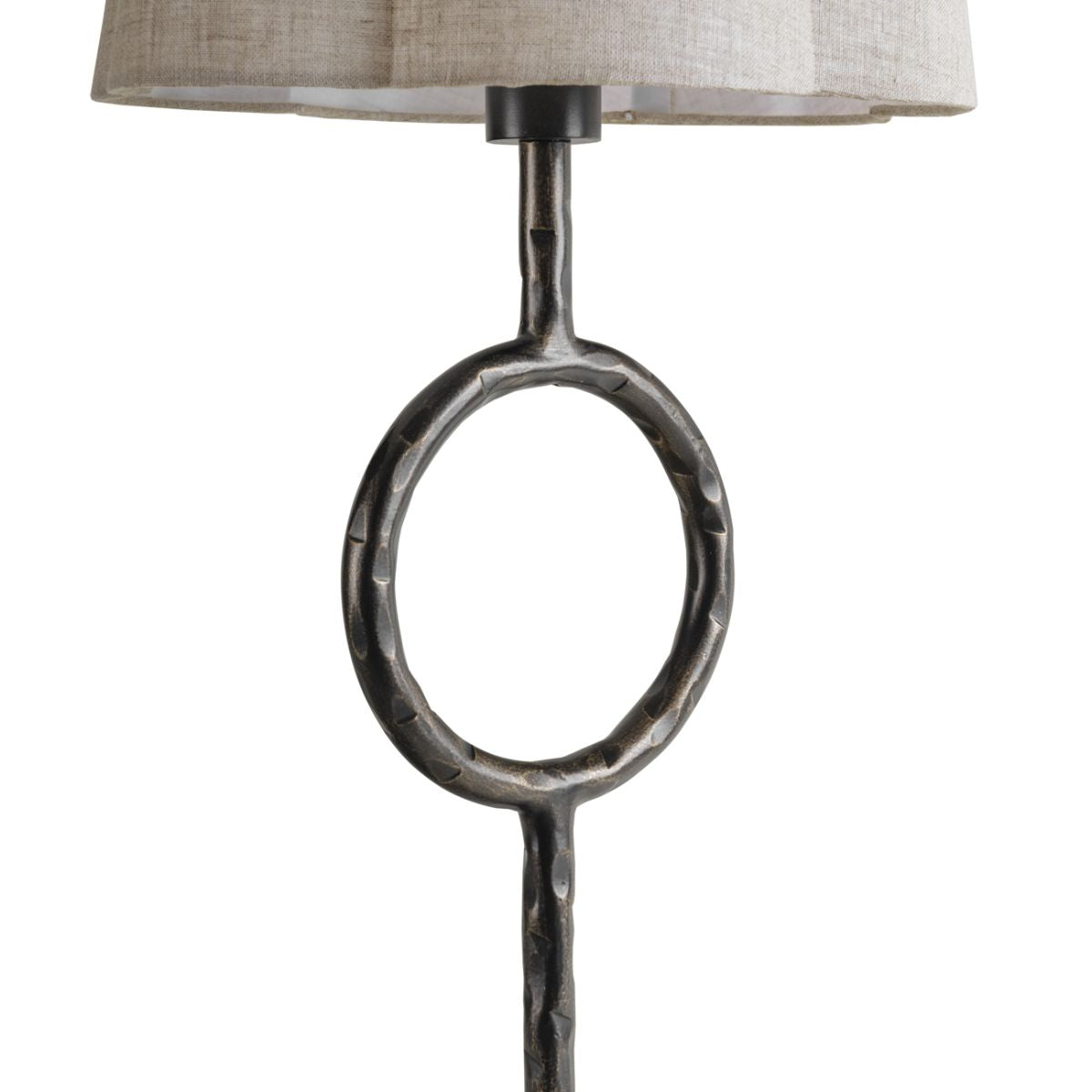 Libra Interiors Rutland Table Lamp with Plain Linen Shade