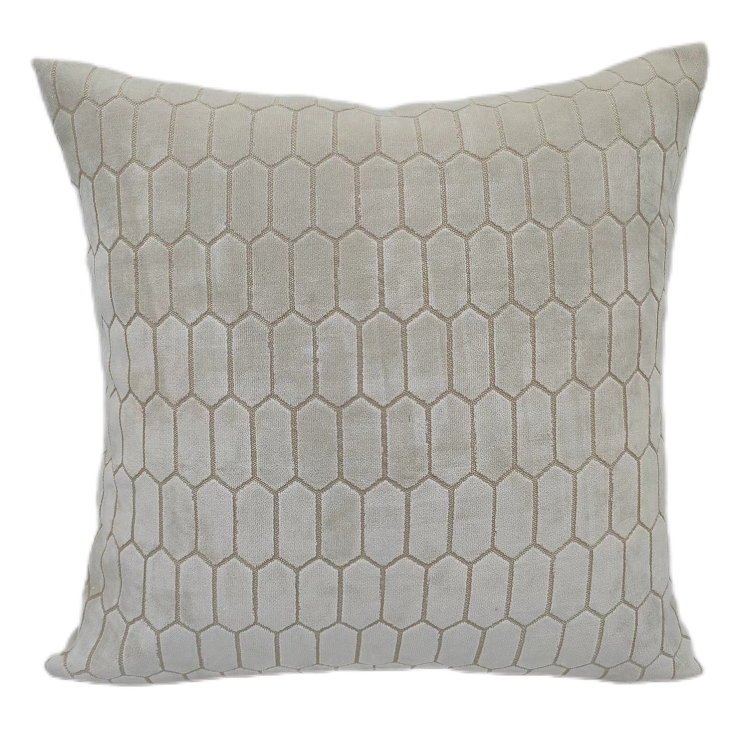 Malini Cut Velvet Hills And Flat Honeycombe Ivory