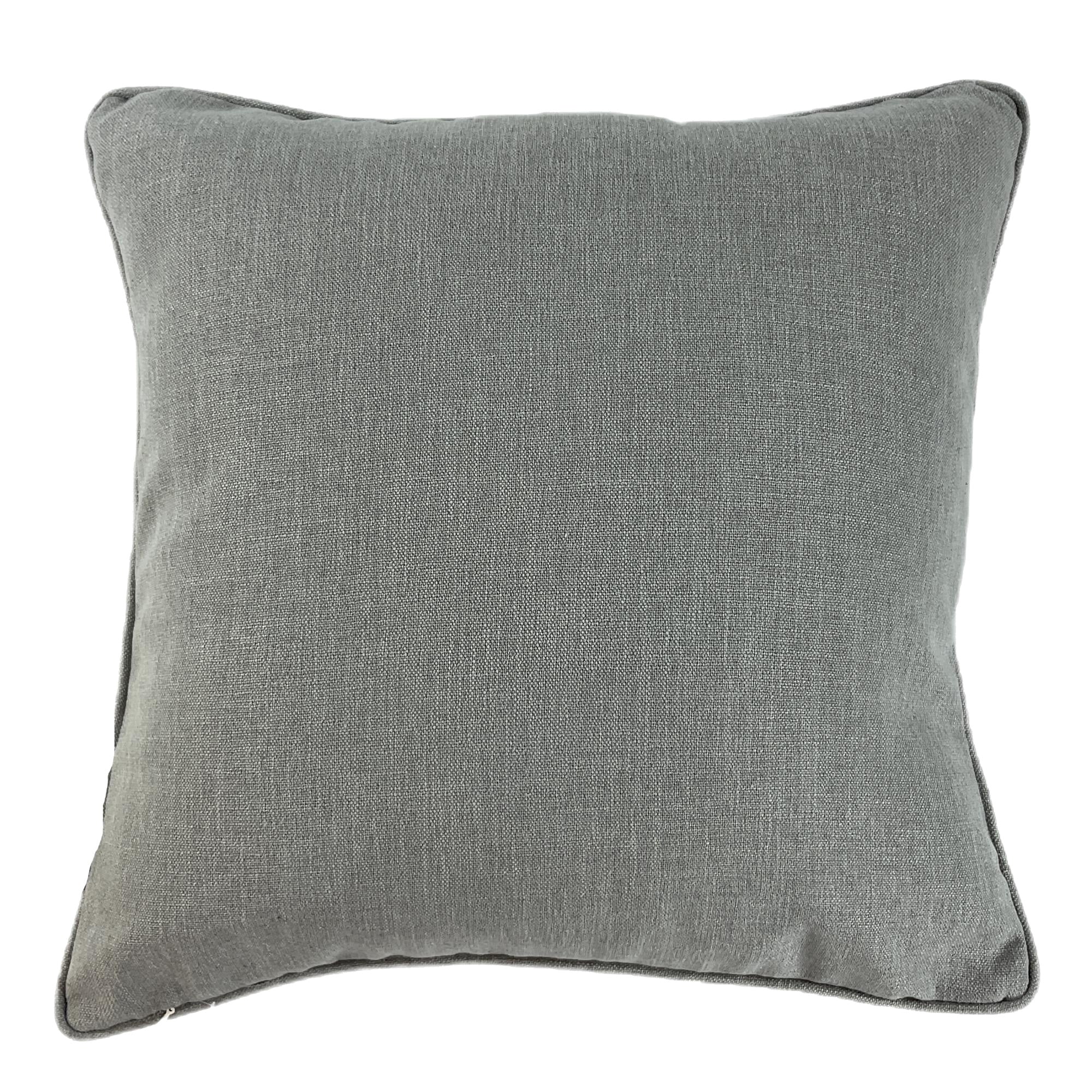 Malini Modern Jigsaw Print on Fax Linen Grey