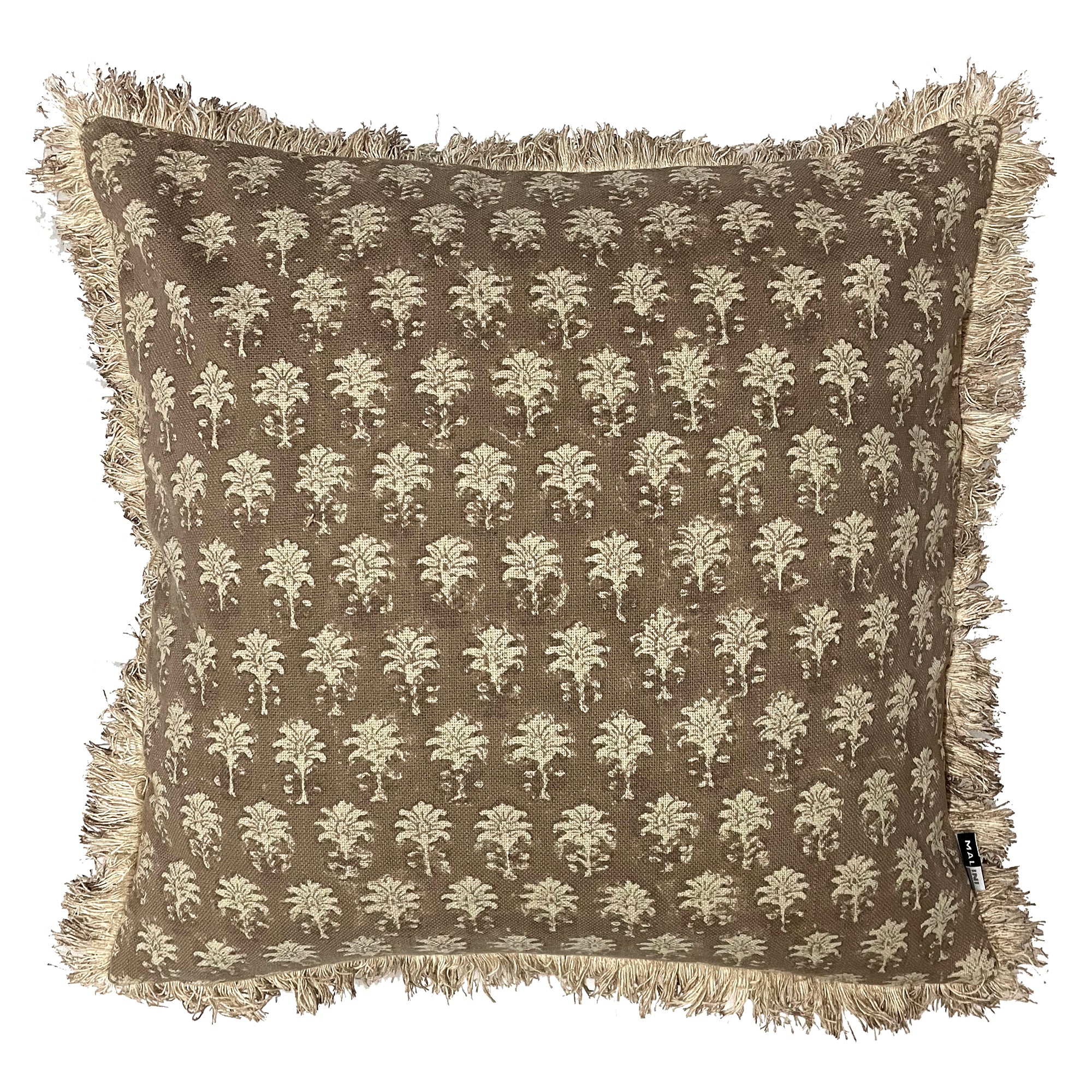 Malini Block Printed Cushion Sarika Natural